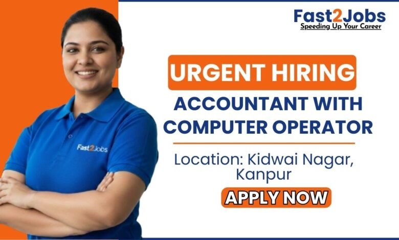 Accountant with Computer Operator job vacancy in Kanpur for Solar Company at Kidwai Nagar